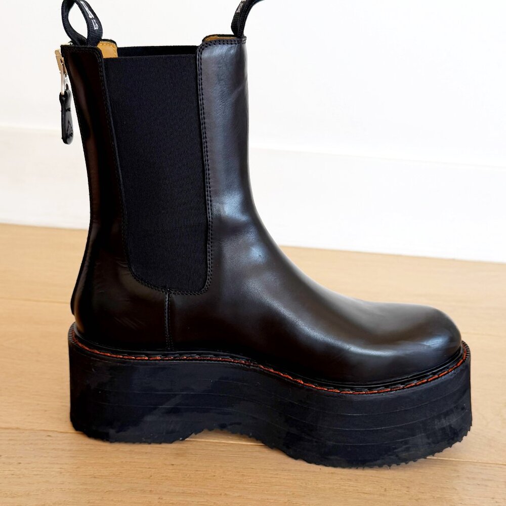 R13 DOUBLE STACK CHELSEA BOOT black - image 8